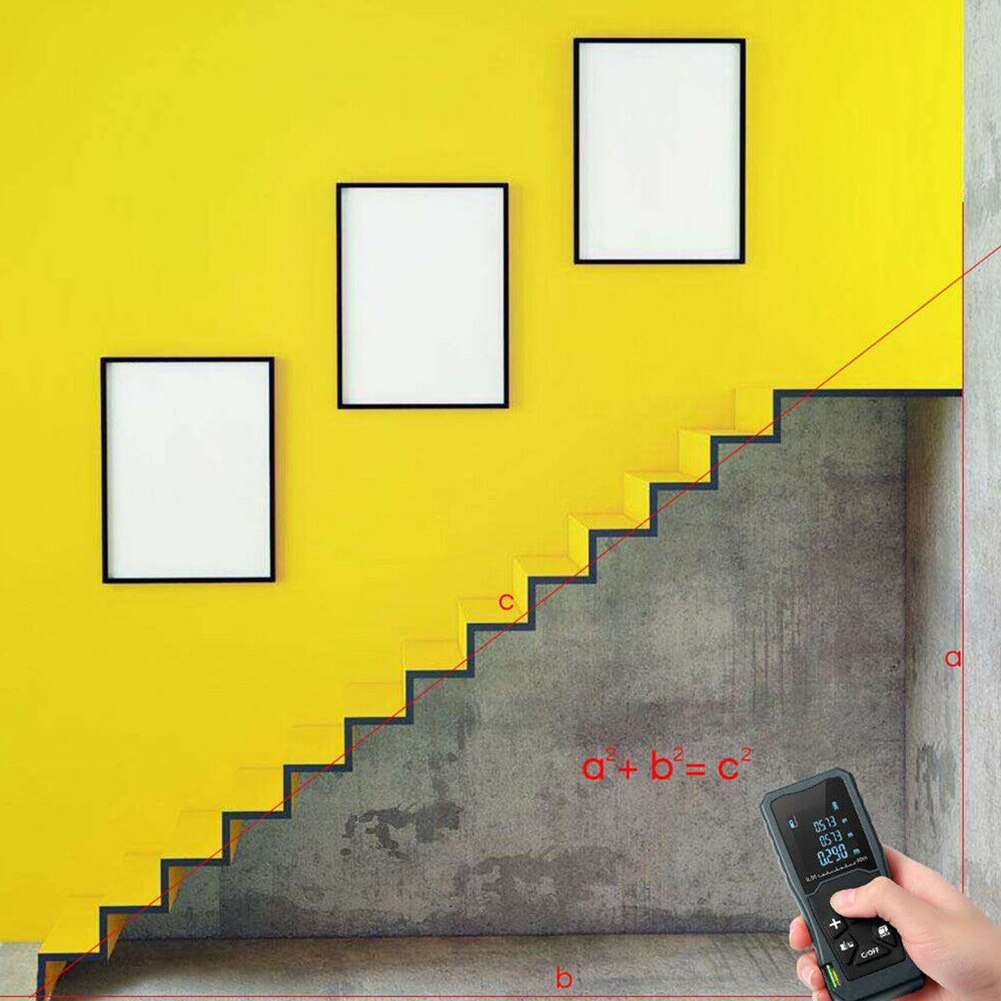 Measuring Digital Electrical Portable Tool Data Backlight LCD Display Tape Handheld Distance Meter Range Finder Accurate