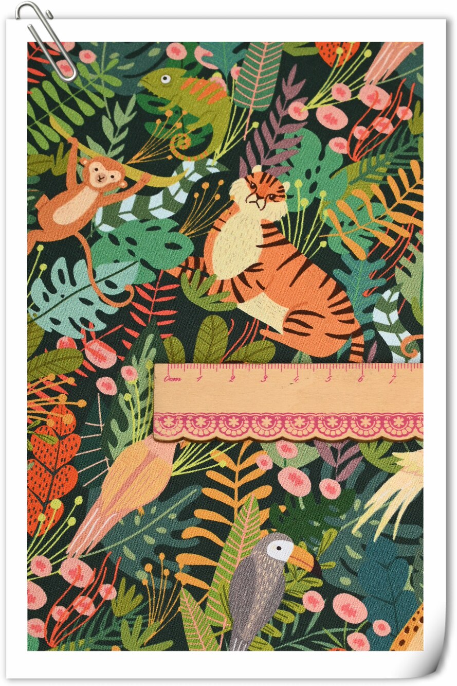 wide110cm Cotton Fabric jungle animal leopard Print For Child Cloth Patchwork Sewing DIY Dress Home Decor Fabric Material