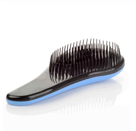 Brosse à cheveux en forme d&#39;œuf rond, outils de coiffure doux, peigne démêlant, Salon, soins capillaires, voyage, 1 pièce: Blue-B