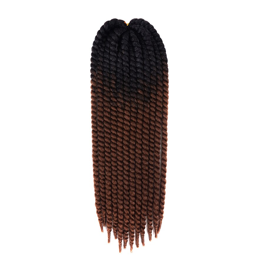22 ''120g 20 couleur havane Mambo torsion cheveux Crochet tresses synthétique Ombre Crochet cheveux tressage cheveux violet: P1b / 613