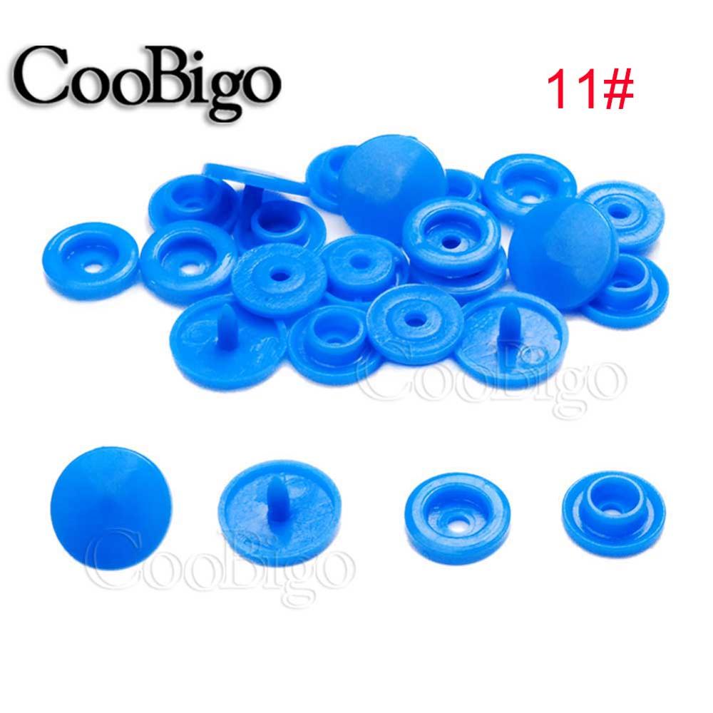 50Sets Round Plastic T5(12mm) Snaps Button Fasteners Quilt Cover Sheet Button Garment Accessories For Baby Clothes Clips: 11