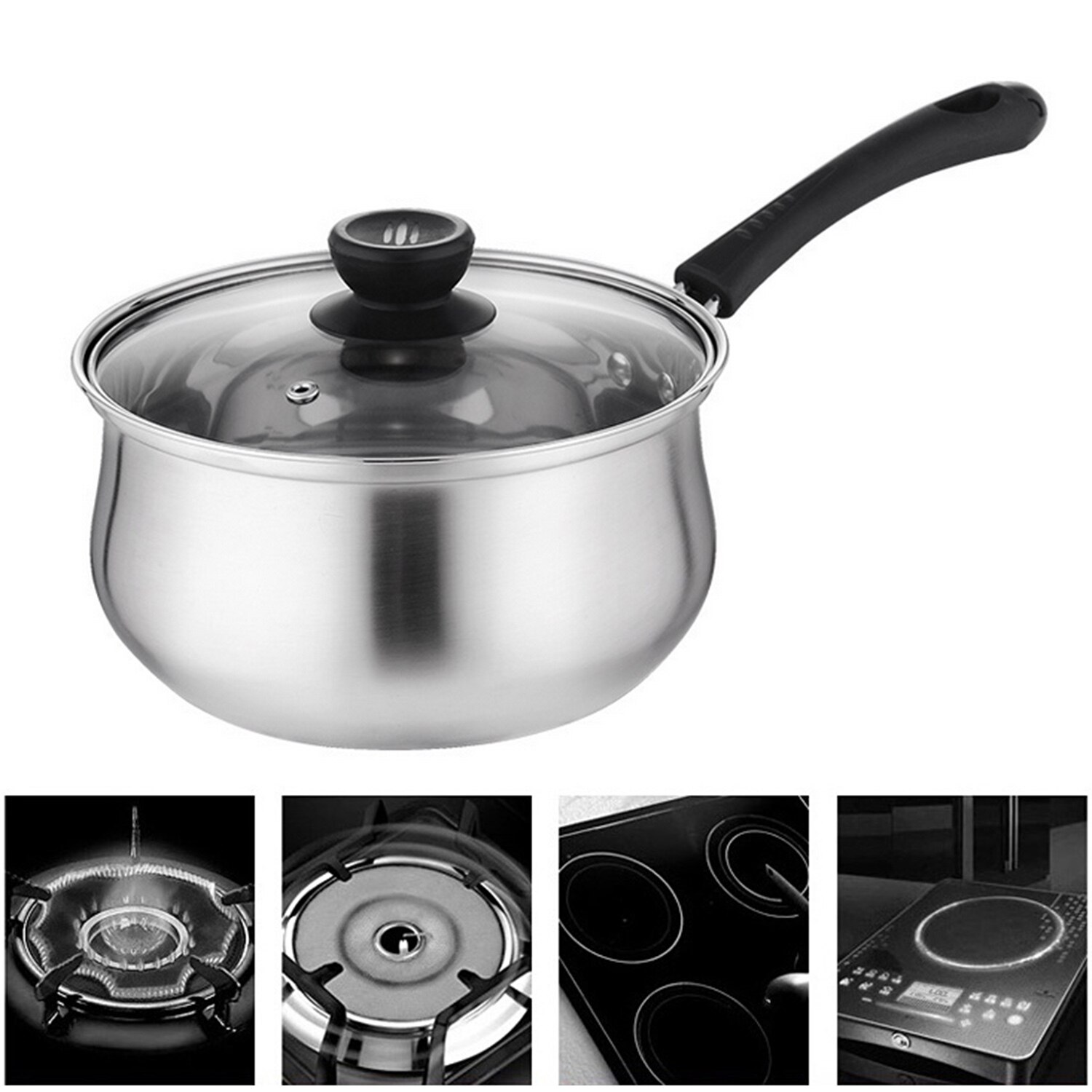 1.5l rustfrit stål damper pot suppe pot madlavning multi-purpose køkkengrej med damper pot køkken non-stick pan almindelig brug