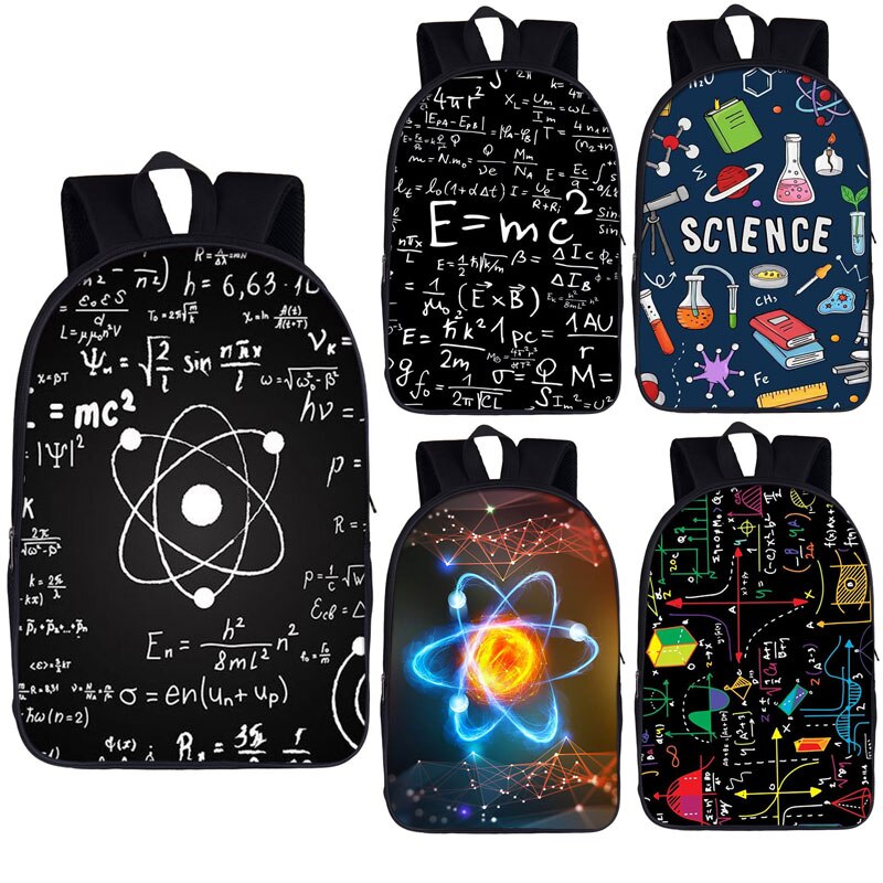 Science Experiment / Math Formule Rugzak Kinderen Schooltassen Voor Tiener Jongens Meisjes Dagrugzak Vrouwen Mannen Rugzak Kids Boek Tas