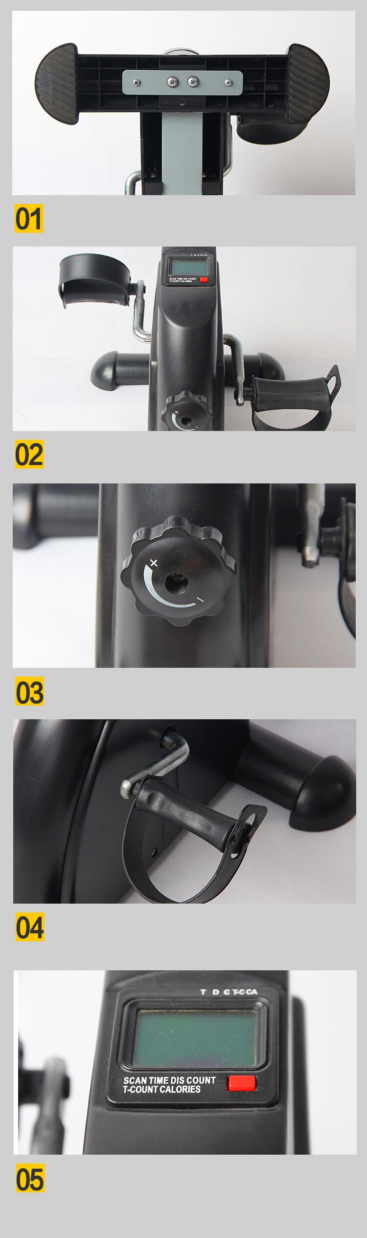 Mini exercise bike, webbing car, stepper, leg rehabilitation training device, indoor upper and lower limb exerciser, bicycle