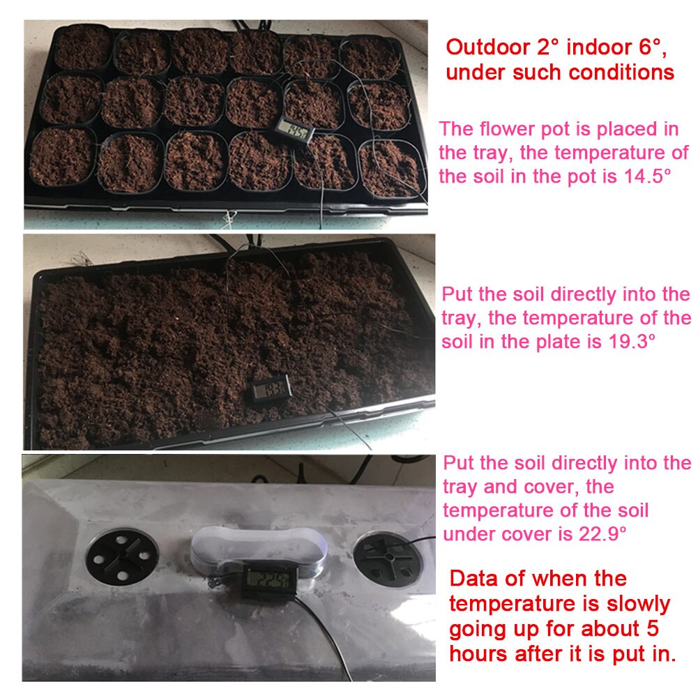 Seedling Heating Mat Waterproof Electric Blanket Plant Seed Germination Clone Starter Pad Garden Supplies 52 X 52CM