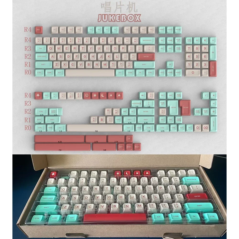SA-profiel Double shot keycaps ABS Monster Flamingo By the Sea Godspeed GMK-thema: Cyaan