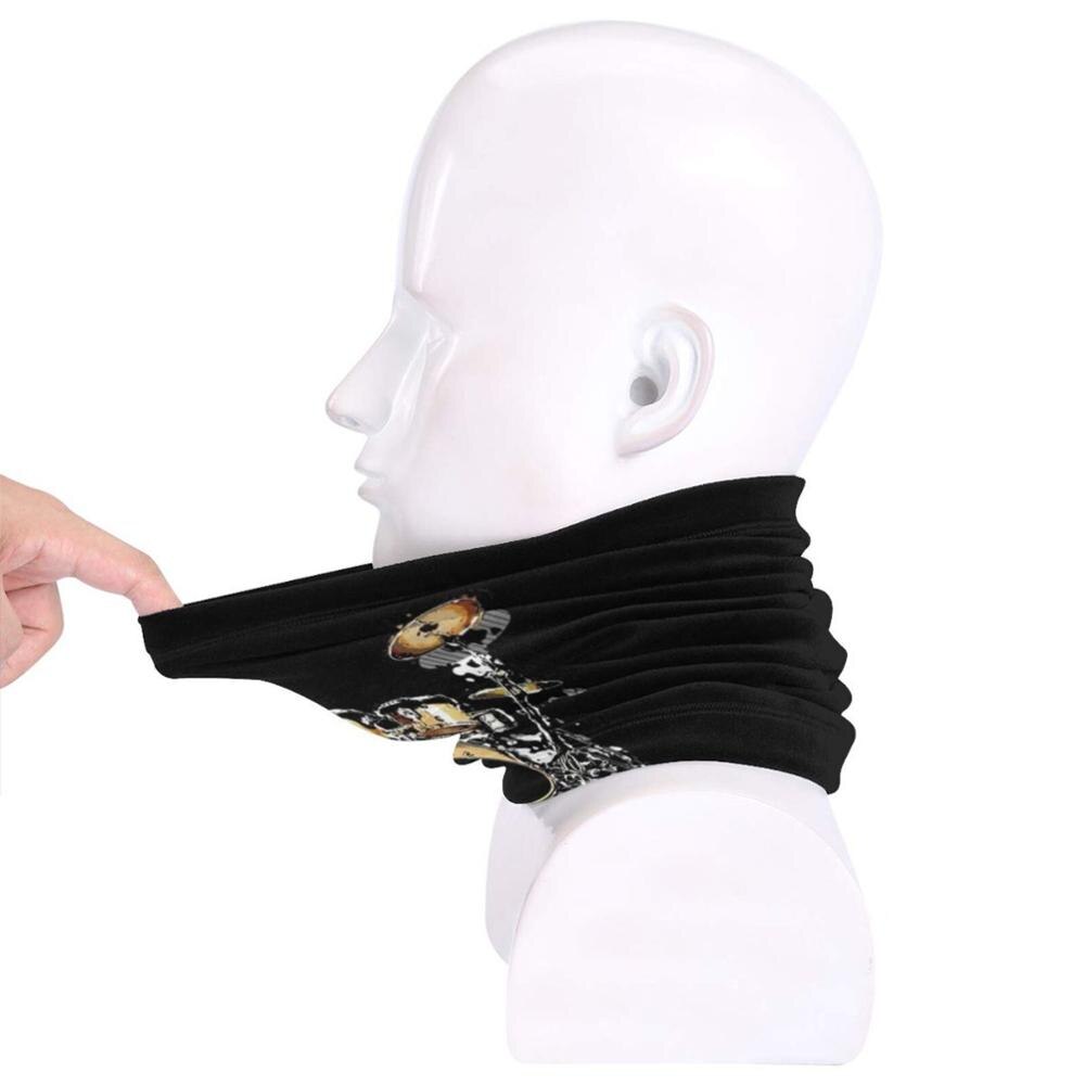 Drumstel microvezel nekwarmer bandana sjaal gezichtsmasker drumstel drummer srumset drumstel drums drum drumsolo drummen drumliefhebber