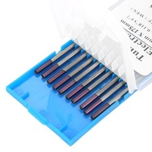 1 Box 10pcs Weld Tungsten Purple Head 3.0*175mm WES Tungsten Electrode Welding Accessory 10-400A