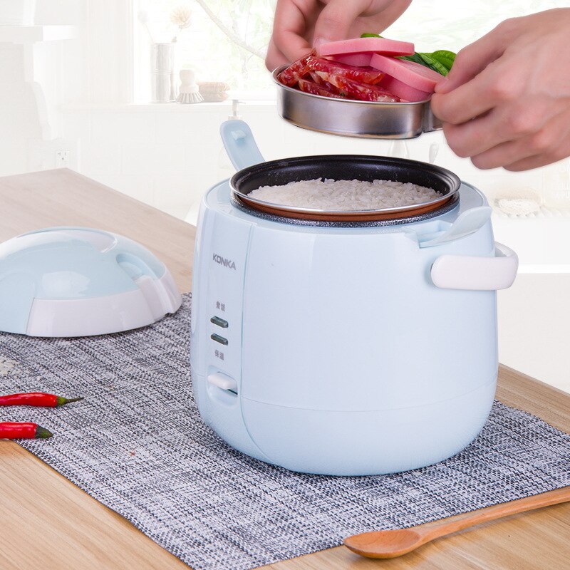 KONKA, olla de arroz eléctrica de 1,2 L, Control por APP, Mini cocina de cocina, máquina pequeña para cocinar arroz, cita inteligente, pantalla LED