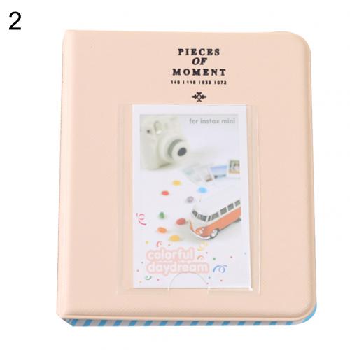 Cartoon 3 Inch 64 Zakken Fotoalbum Foto Opslag Houder Voor Fujifilm Instax Art Craft Home Decor Bruiloft Afstuderen Foto: Beige