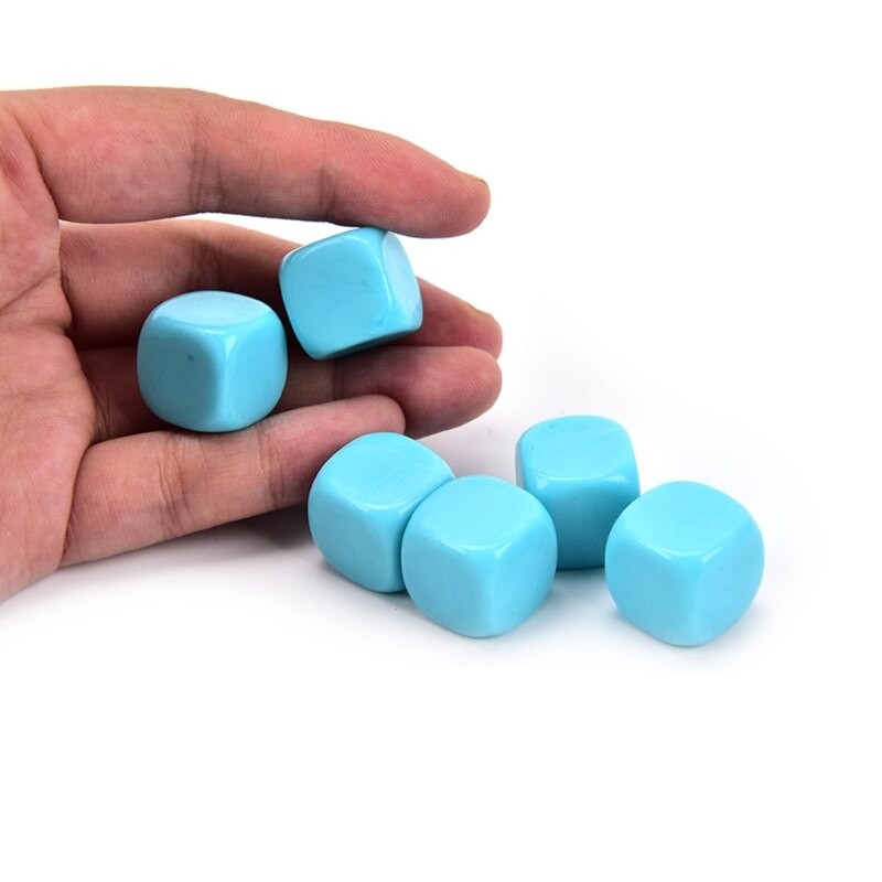 Neue 20 stücke 16mm Würfel Filetiert Ecke leer Würfel DIY Engravable Würfel 6 Seitige Poker Glücksspiel Würfel Gremium Spiel lehre Würfel