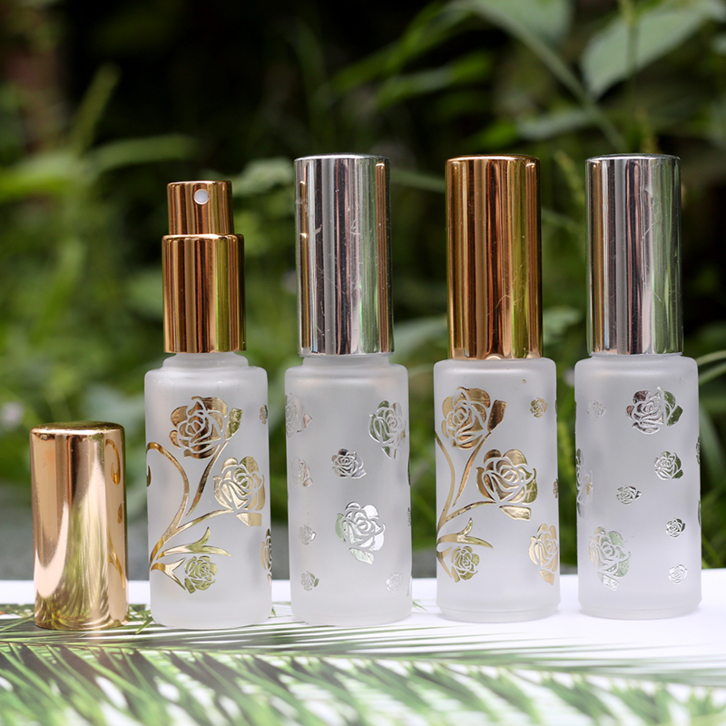 1PC 12ml Frosted Glazen Parfumflesjes Lege Spray Atomizer Hervulbare Fles Geur Case met Travel Size Draagbare