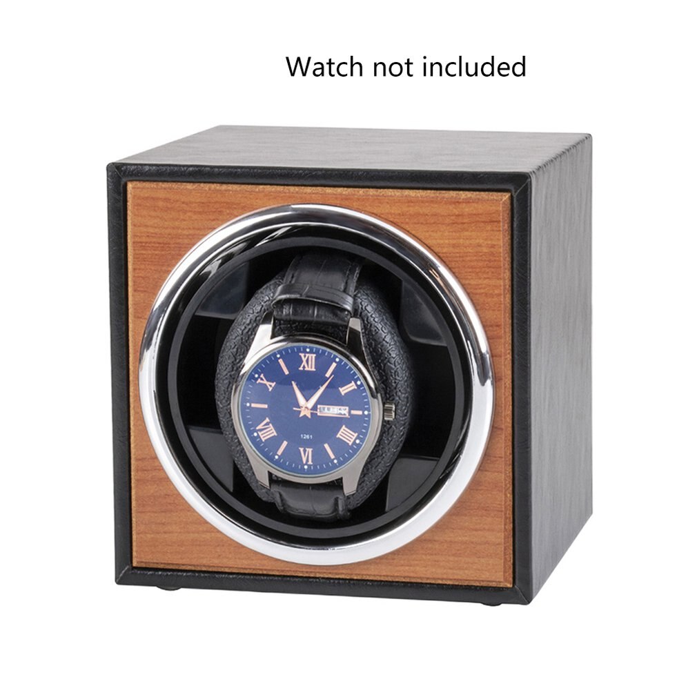 Justerbar automatisk klokkevinderboksholder mekanisk klokke display arrangør eu/us/au/uk plug box meter turner 3 gir