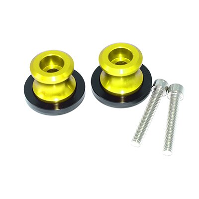Tornillos deslizantes de aluminio para motocicleta, soporte de carrete basculante para Yamaha YZF R6, 1999, 2000, 2001, 2002, 2003, 2004, 2005, 2007, 6mm: GOLD M6