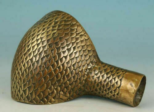 Old Bronze Handmade Carved cobra Snake Statue Cane Walking Stick Head Statues