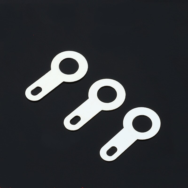 2000Pcs 3.2 Verzilverd Koper Enkele Kop Solderen Terminal Circular Weld Wasmachine Lassen Vel Solderen Lug