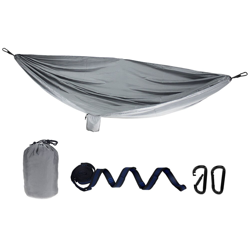 Hamac Camping Parachute AnorTrek Double Ou Simple – Ultra Léger Avec Sangles Arbres & Mousquetons – Parfait Rando, Camping, Plage