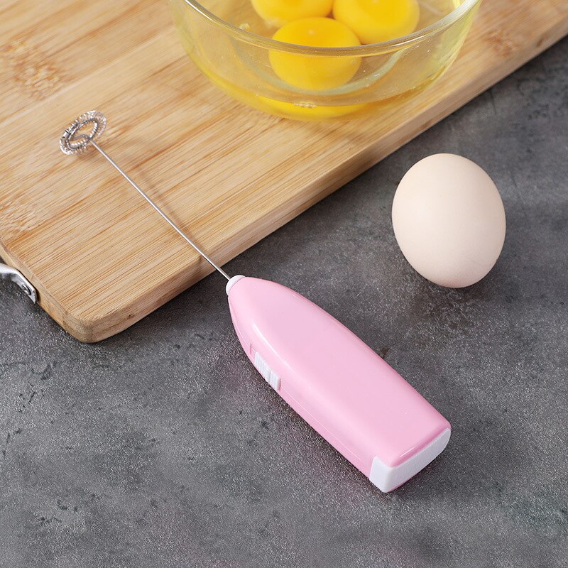 1PC Electric Milk Frother Egg Beater Kitchen Drink Foamer Whisk Mixer Stirrer Coffee Cappuccino Creamer Whisk Frothy Blend: E