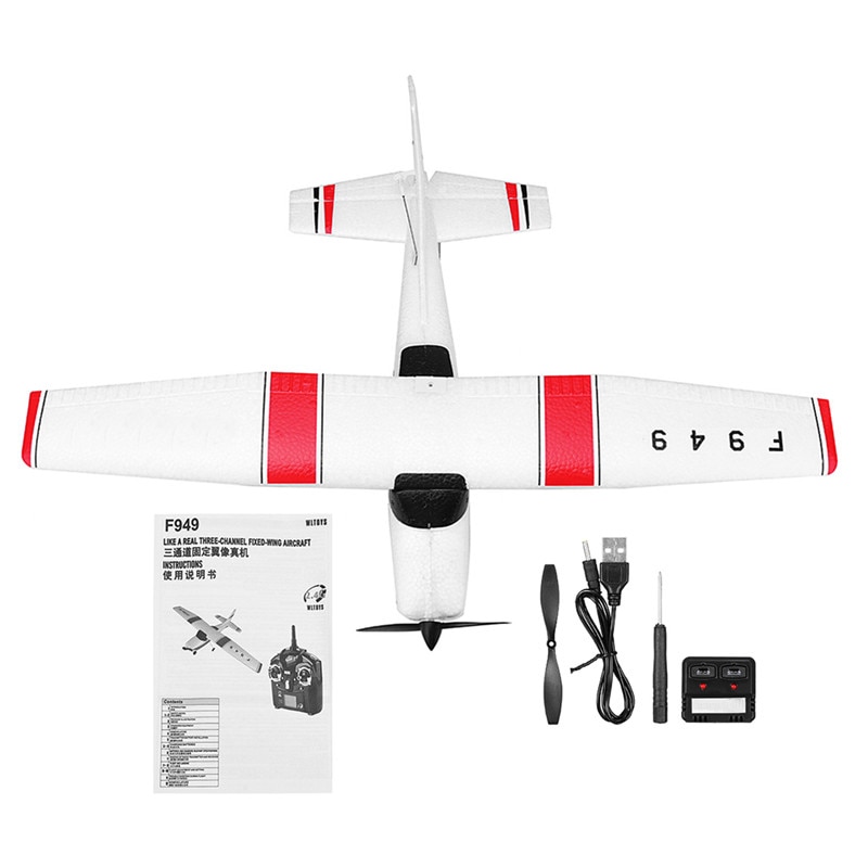 WL-Spielzeug F949 2,4G RC Spielzeug Flugzeug Flugzeug Modell Drei-kanal Hand Werfen Segelflugzeuge Mit Fest Flügel