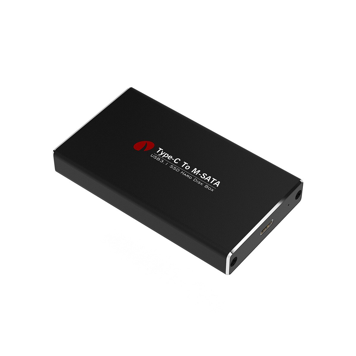 Mini Type C Turn MSATA Mobile Hard Disk Box High-Speed Data Transmission Type C Hard Disk Box: Default Title