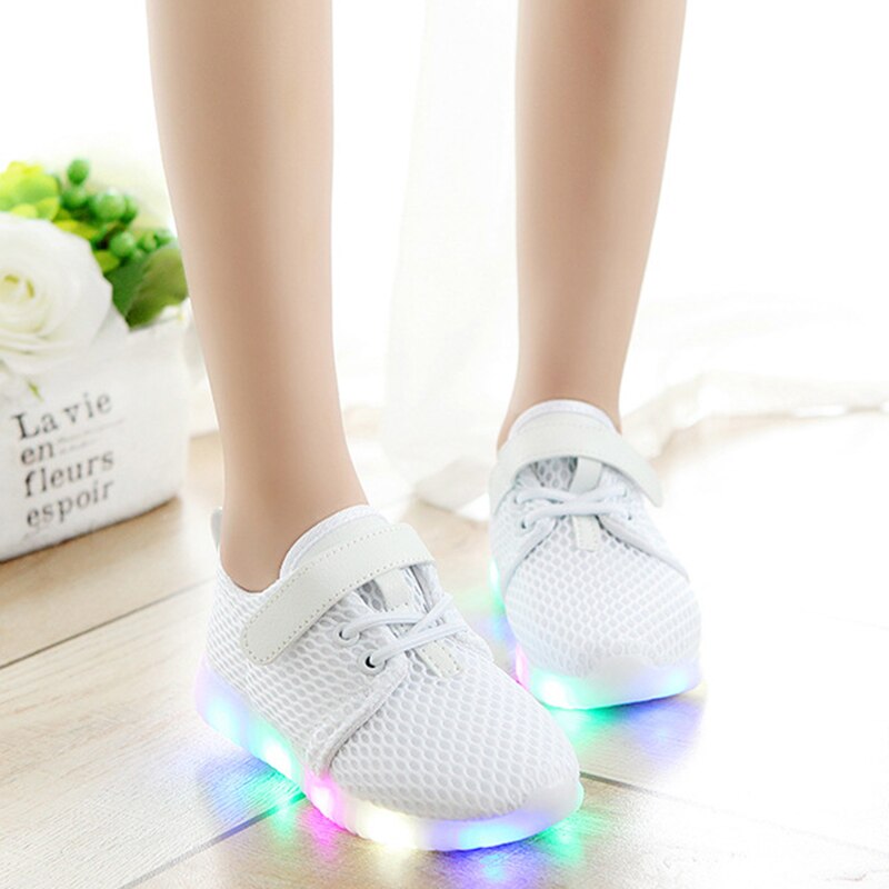 Loozykit Mode Led Kid Sport Schoenen Jongens Meisjes Light Up Sneakers Peuter Baby Lichtgevende Casual Trainers Leuke