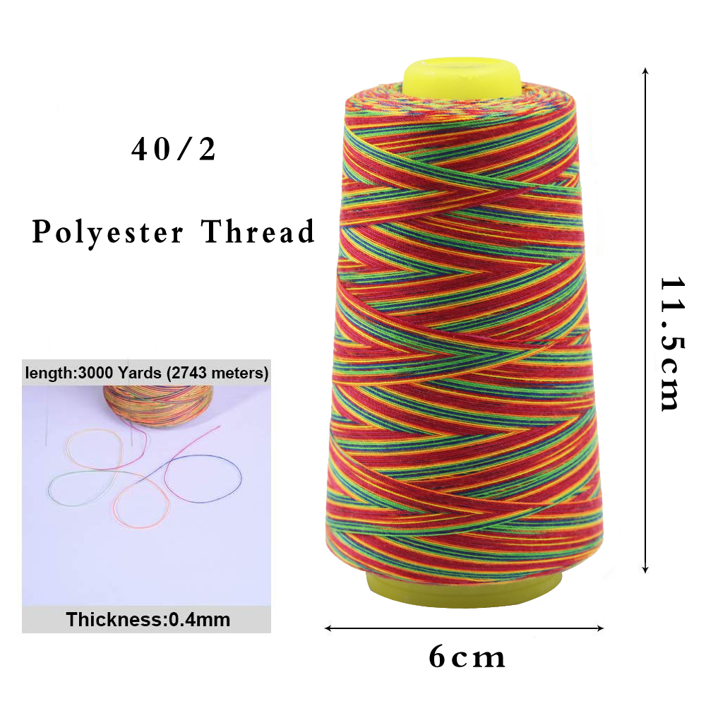 40/2 3000 Yards Sewing Thread Polyester Threads for Sewing Needlework Quilting Overlock Embroidery Hand Repair Thread