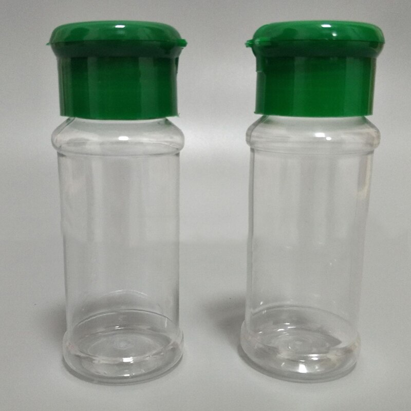 20 stuks 100ml Clear Spice Kruiden Jar Kan Zout Pe