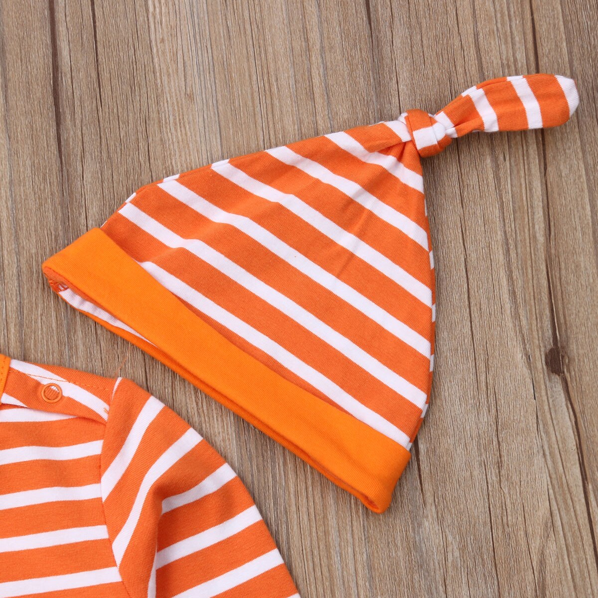 2019 fantasia Novità Appena nato Del bambino Della Ragazza del Ragazzo di Zucca di Halloween Vestiti A Strisce Pagliaccetto Lungo Del Manicotto del Vestito Della Tuta vestito 0-24M Carino