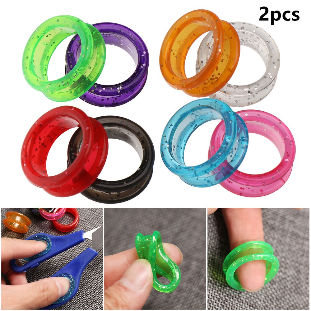 1 Paar Grooming Schaar Ring Duurzaam Siliconen Ring Huisdier Scharen Accessoires Professionele Hond Pet Hair Cutting Scharen