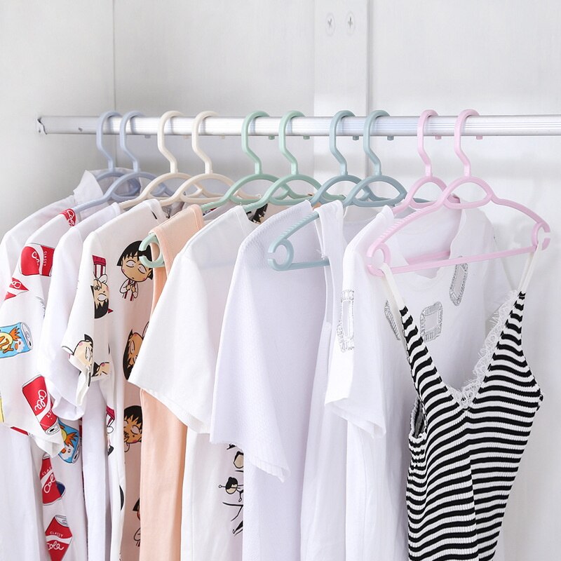 Non-slip Plastic Clothes Hanger Space Saving Coat Dress Hanger Laundry Storage Drying Hanger with Hook Towel Pant Hanger Rack