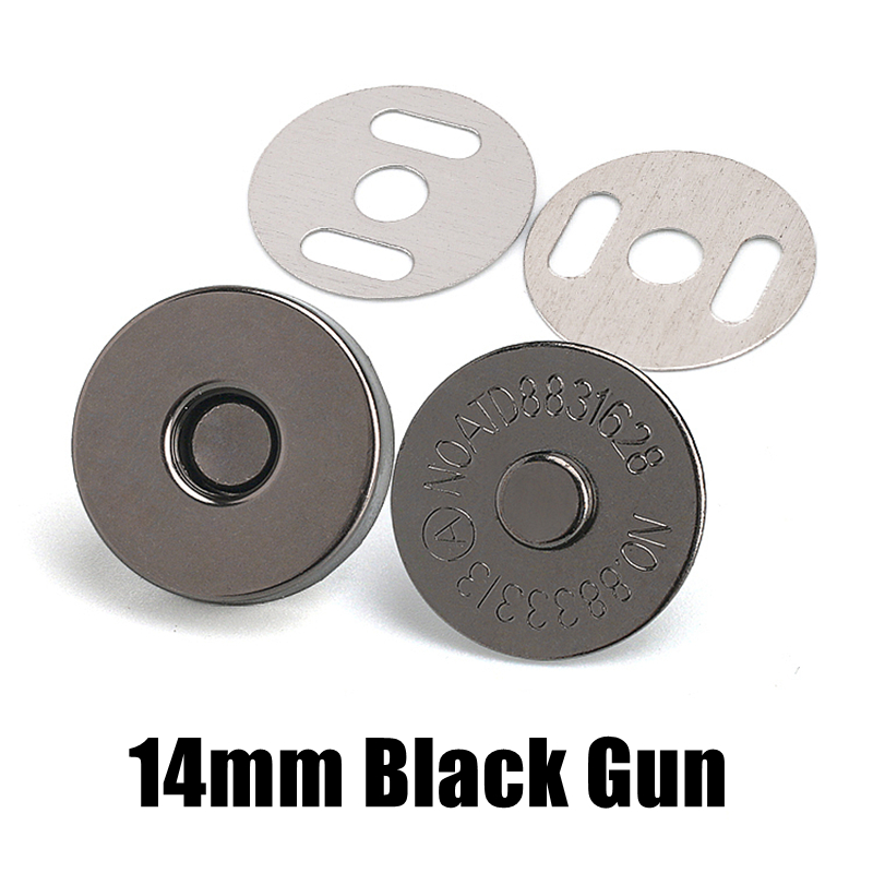 10 Pcs/Pack 14-18MM Magnetic Snap Fasteners Clasps Buttons Handbag Purse Wallet Craft Bags Parts Accessories: antique silver