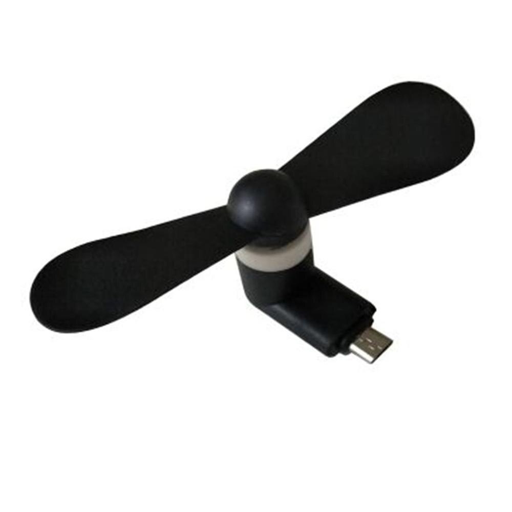 5V 1W 2-In-1 Mini Mobiele Telefoon Fans Draagbare Usb Ventilator Voor Iphone/Ipad en Android Lage Stem Mobiele Telefoon Usb Power Supplyr: Android C