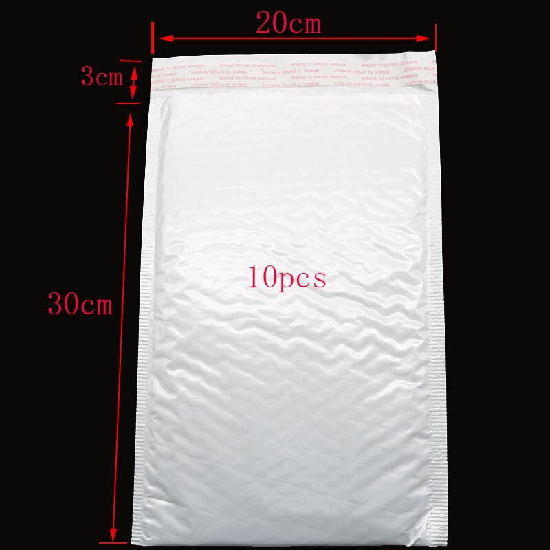 10 Teile/beutel Büro Post äußern Weiß Tasche blasiert Umschlag Luft blasiert Folie Umschlag Anti-Vibration Schreibwaren Verpackung: B
