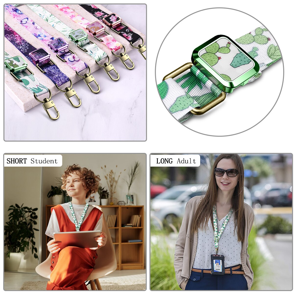 640*20Mm Luxe Sleutelhanger Bandjes Touw Mobiele Telefoon Charm Neck Strap Lanyard Voor Id Card Holde Keycord Diy lariat Touw Patroon