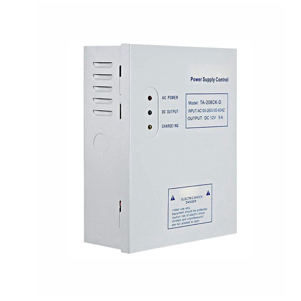 AC 110~240V Door Access Control System Switch Power Supply Time Delay Max 15 Second Frequency Power DC12V 5A 50W