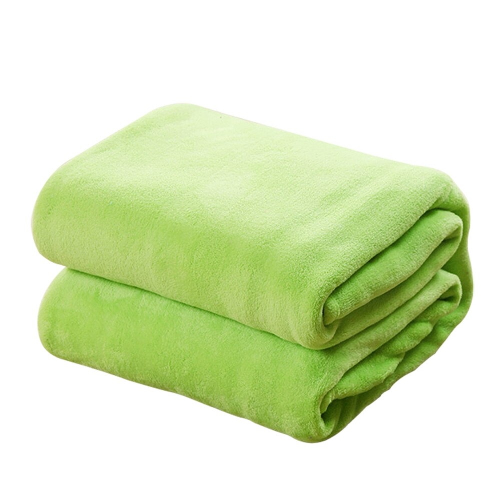 Super blødt varm massiv varm mikro plys fleece tæppe kaste tæppe sovesofa: 5c