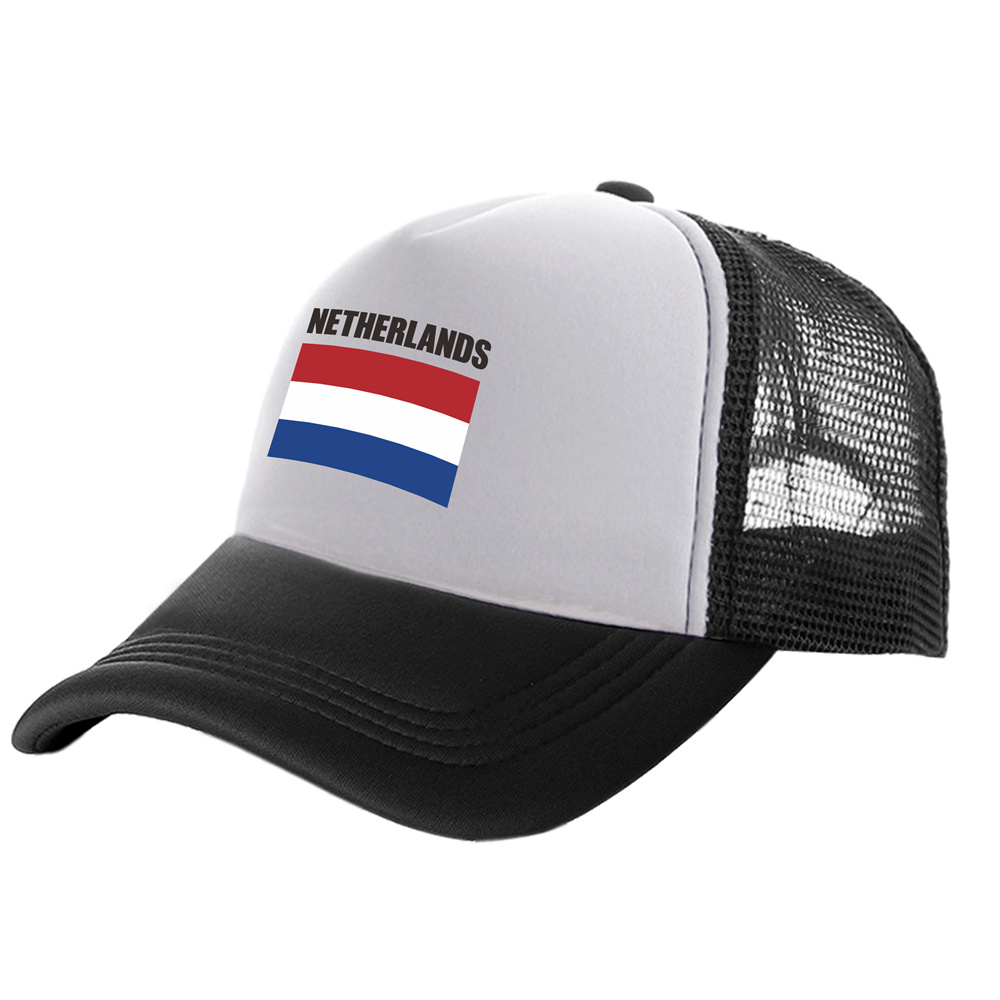Netherlands Trucker Cap Men Nl Nld Holland Netherlands Hat Baseball Cap Cool Summer Unisex Mesh Net Caps