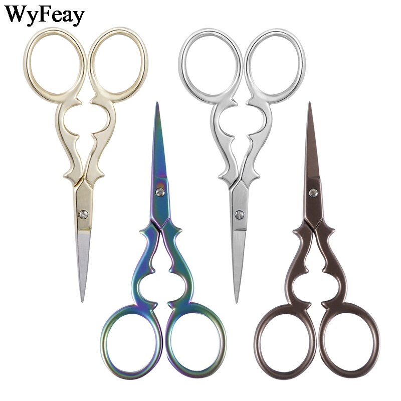 Tijeras de punto de cruz Retro clásicas Vintage, tijeras de bordado de costura fina antigua, tijeras de sastre, artesanía, tela para el hogar