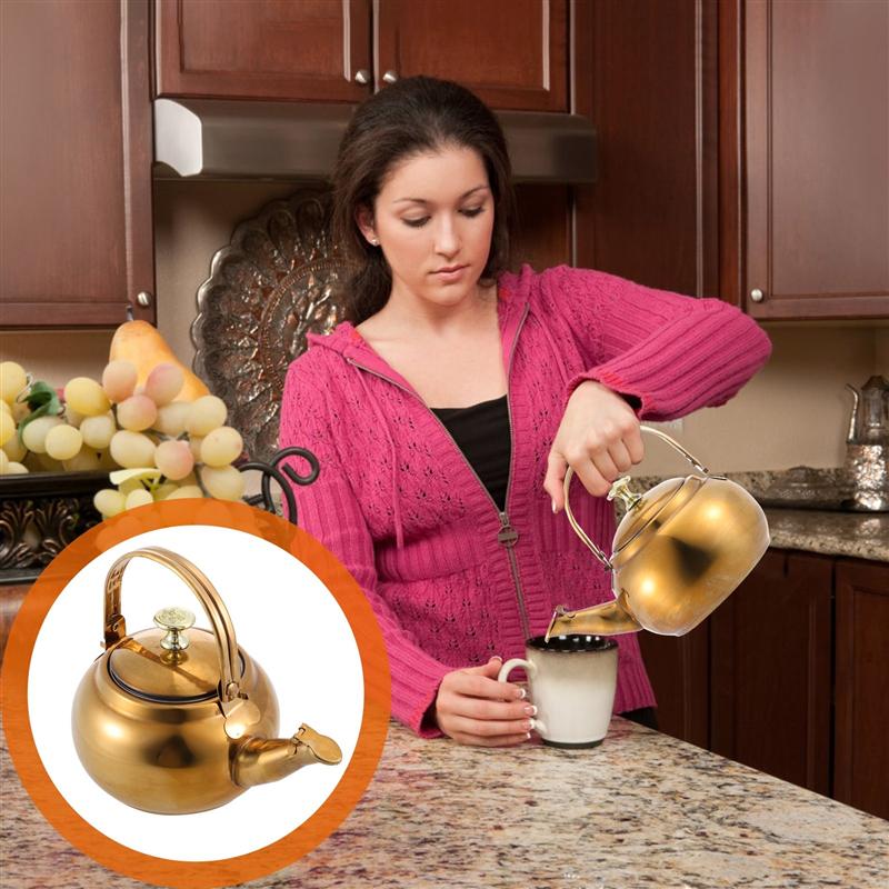 Stainless Steel Tea Kettle Practical Water Kettle Heating Water Kettle Home Teakettle Linglong Kettle Boiling Water Teapot