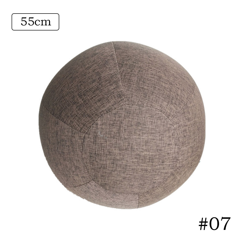 Hochwertige schutzhülle für yogabälle, inklusive bodenring, für balancebälle im fitnessstudio und zubehör für yoga- und fitnessübungen: Kaffee 55cm deckel