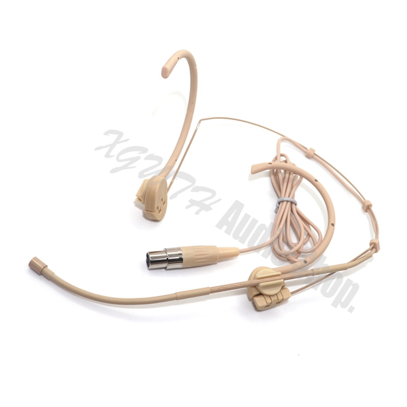 Xgwth-auriculares plegables Mini XLR de 3 pines TA3F, cascos con condensador, micrófono para AKG Samson, transmisor inalámbrico