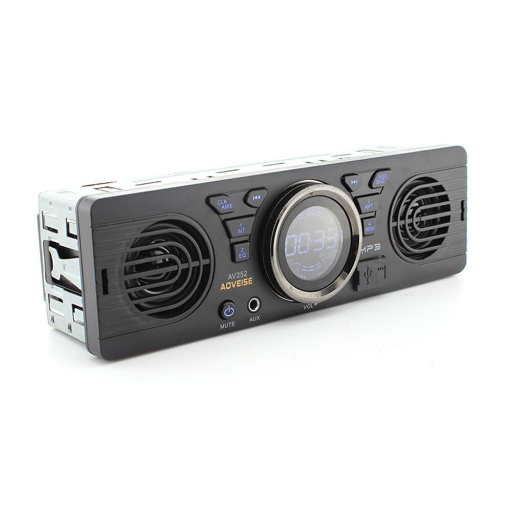 12V Car FM USB SD AUX IN Audio Stereo AV252 Radio Built-in 2 Speakers Bluetooth Handfree in Dash MP3 Player