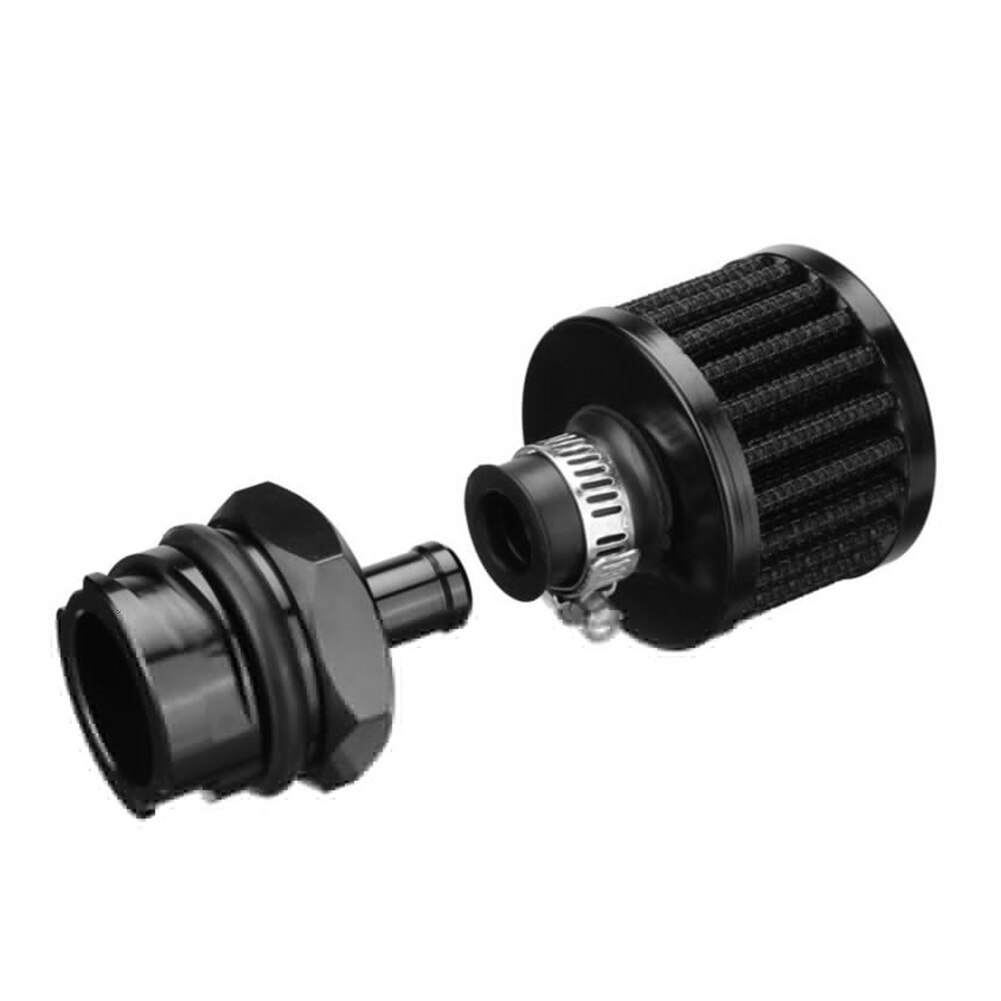 CAPUCHON D'HUILE ANODISÉ Noir Billet Argent Émblème Moteur Pour