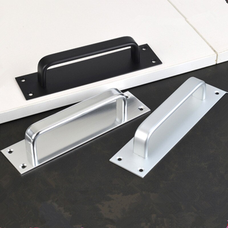 Sliding door handle Fire Toilet Door Pull Plate Push aluminum alloy fire door security door bathroom handle No fading