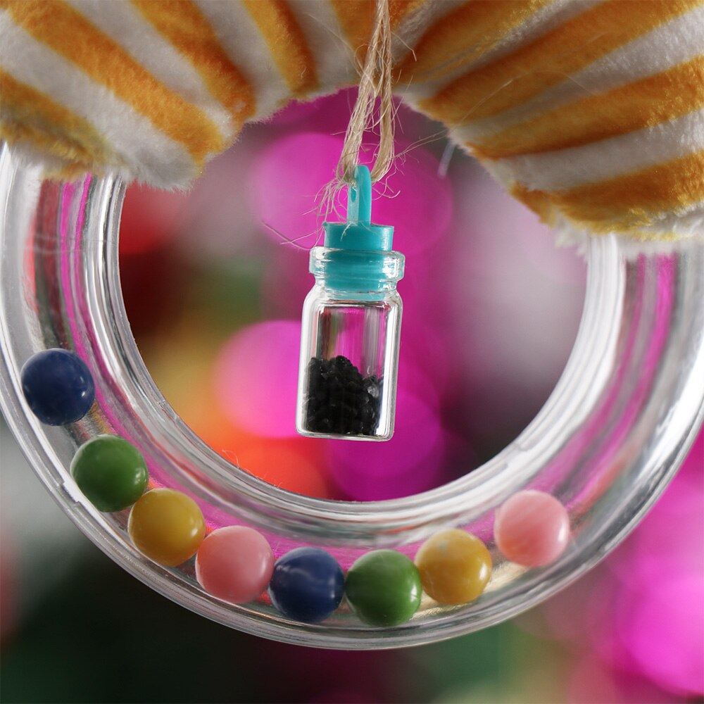 10Pcs 3ml Small Cute Glass Vials Bottles Clear Containers with Screw