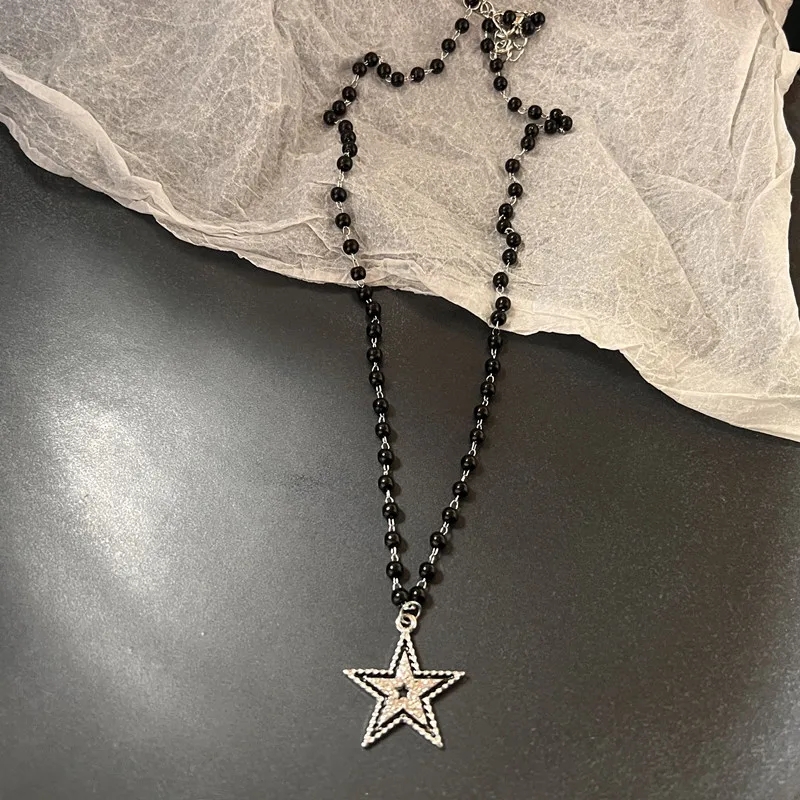 Collar de corazón de amor Y2k para mujer, Hip Hop, corazones rojos, colgantes rosas, collares, cadena de cuerda, Rave para niñas, joyería gótica: Con recubrimiento de titanio