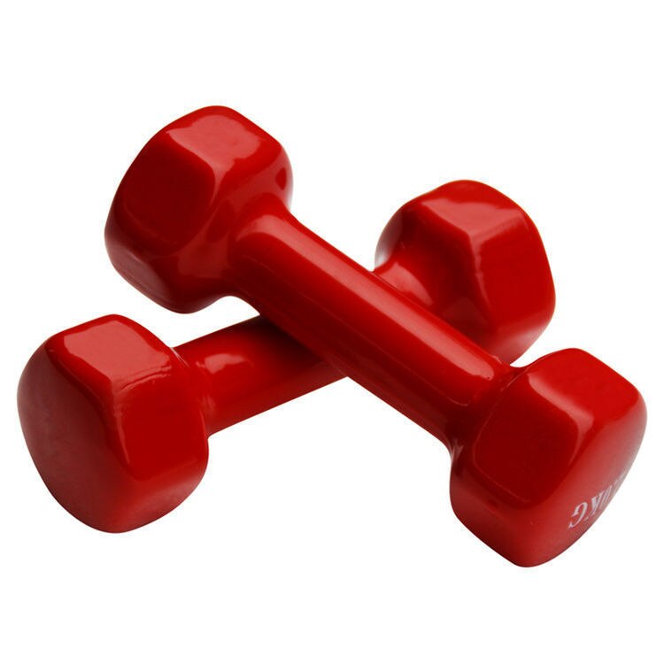 Casa fitness multi-cor hexagonal multi-peso 0.5kg pequeno dumbbellcomfortable lazer fitness series: Vermelho