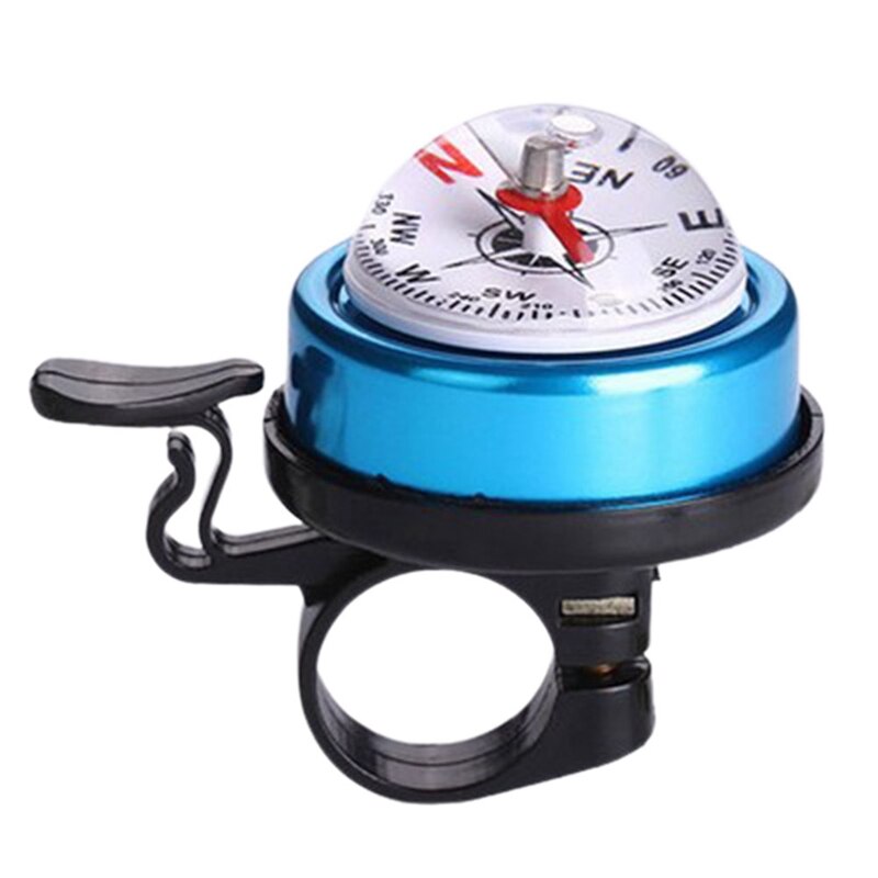 1Pc Aluminum Alloy Bike Bells Cycling Ring Outdoor Mountain Bike Compass Bell Cycling Horn Bicycle Bell With Compass: BL