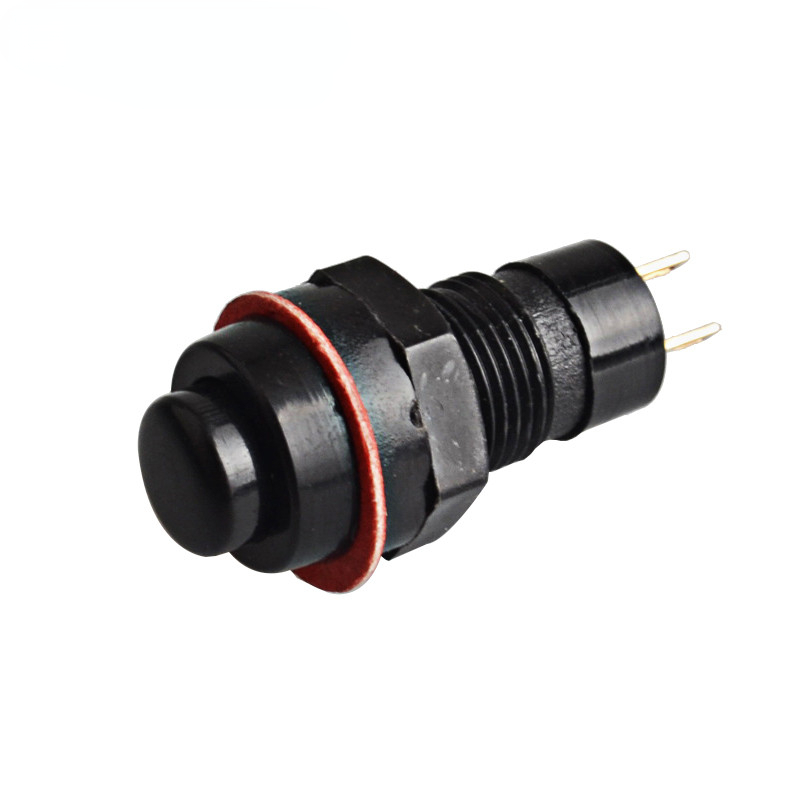 Spring return push button switch 10mm Normally Open no-fixed switch , momentary push button Latching Push Button 6pcs