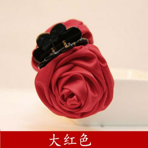 Hair Clip Barrette Rose Haar Klauwen Clips Haar Krab Klem Haarspeld Hoofddeksels Voor Vrouwen Koreaanse Hair Styling Accessorie TSLM1: red